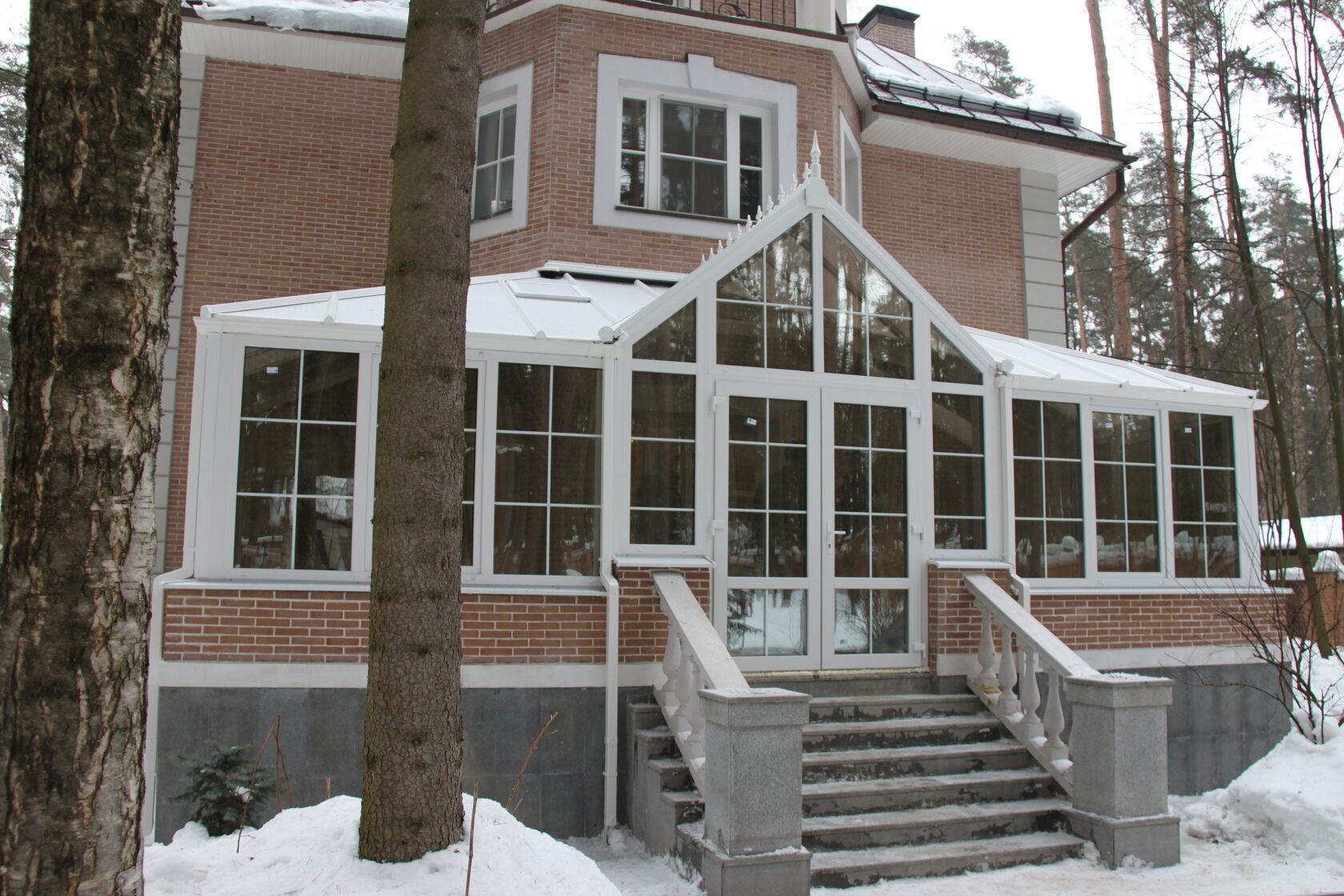 Георгианский зимний сад с фронтоном