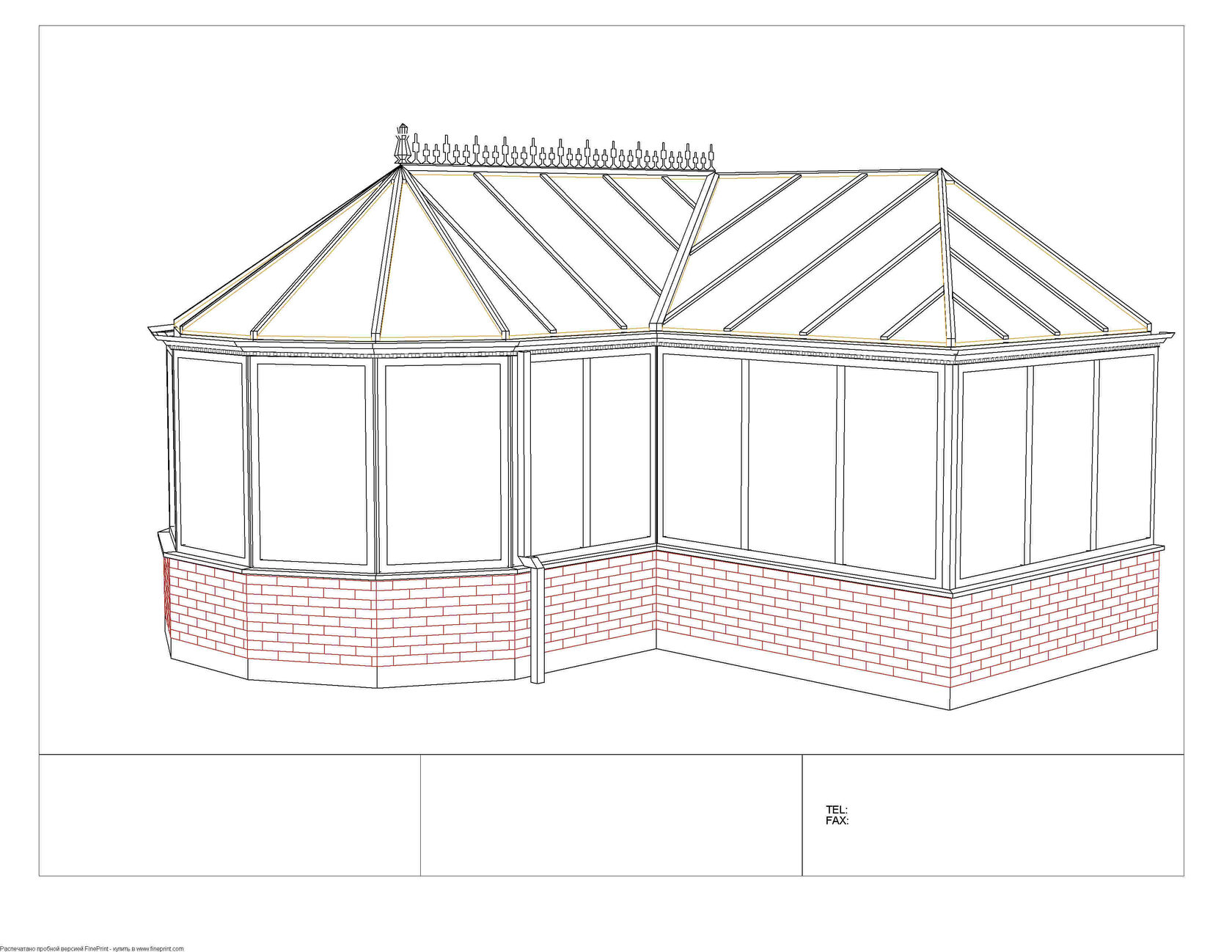 Р-образный зимний сад — изображение 2